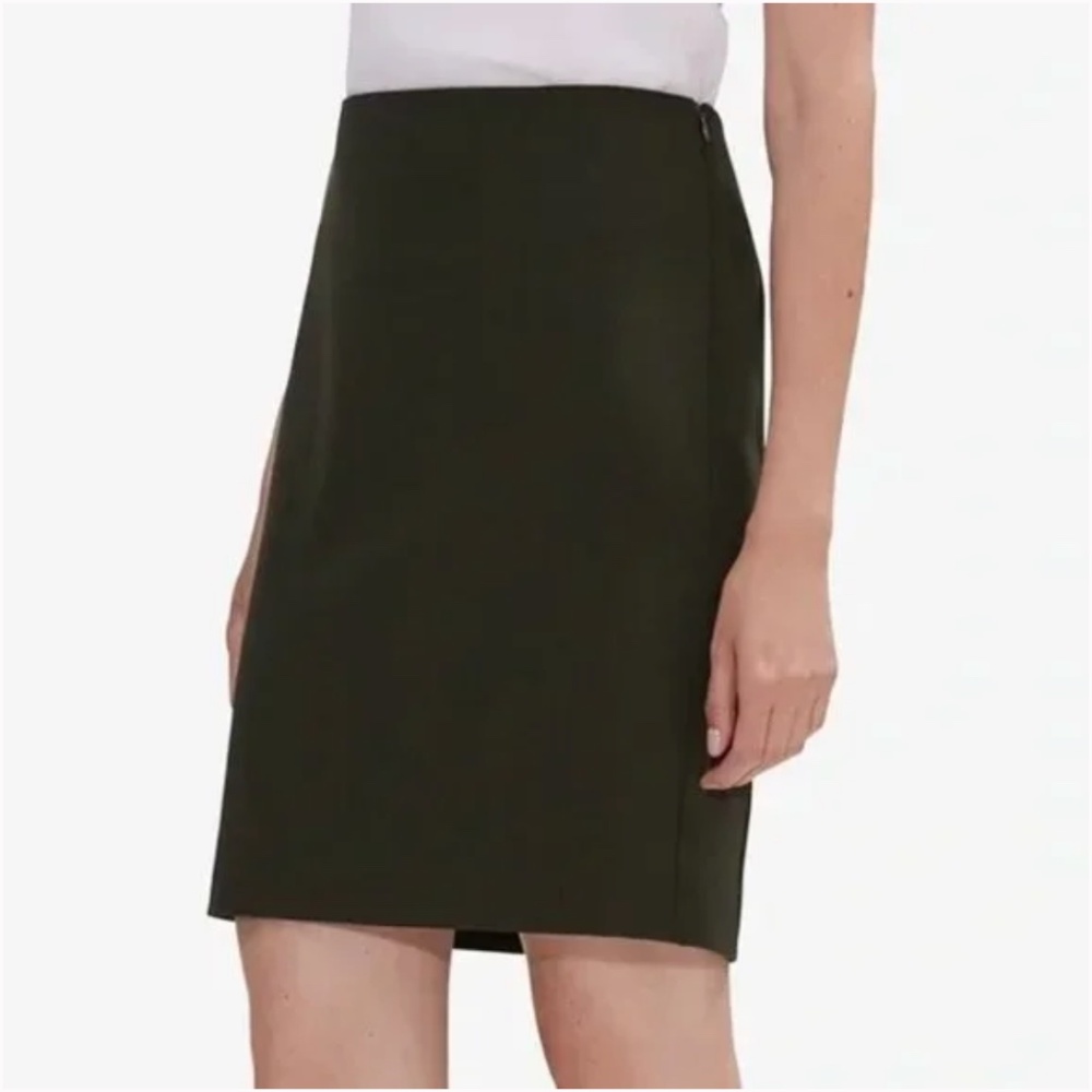 MM LAFLEUR Noho Lined Pencil Skirt in Dark Pine Green Size +3